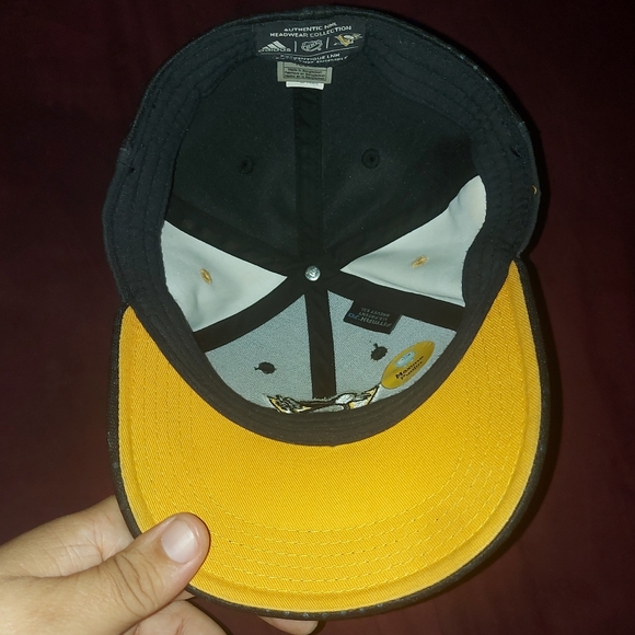 PITTSBURGH PENGUINS HAT NHL ADIDAS AUTHENTIC ONE SIZE YOUTH FITMAX fitted cap - Picture 6 of 7